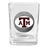 Texas A&M Aggies NCAA Basketball Square Shot Glass