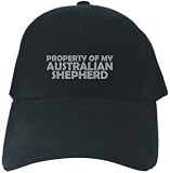 CAPS BLACK EMBROIDERY  PROPERTY OF MY AUSTRALIAN SHEPHERD 