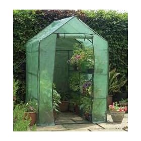WALK-IN GREENHOUSE INCLUDING SHELVING