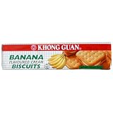 Khong Guan Biscuits, Banana Cream Flavor, 7.05-Ounce Pack. (Pack of 24)