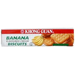 Khong Guan Banana Flavor Cream Biscuits, 7.05-Ounce Packages (Pack of 24)