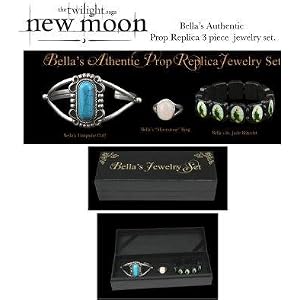 Twilight New Moon Bella's replica Jewelry in gift box Set of 3 by NECA