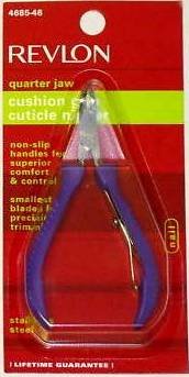 Revlon Cushion Grip Cuticle Nipper Quarter Jaw Model No. 4685-46