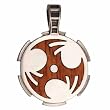 BICO AUSTRALIA JEWELRY (EW13) - TRICHOPESH - DECISIVE & ALL CONSUMING IN LIFE - Comes with a Generic 18 inch (to 20in) Adjustable 4mm Black Rubber Necklace.