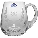 30th Birthday Crystal Beer Tankard