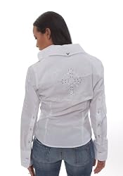 Fender Womens Shirt Iron Sea Long Sleeve White Cross Rocker Shirt