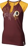 Washington Redskins Women's Burgandy High Pitch Split Neck Top