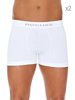 Rochas Paris Pack De 2 Boxers Sin Costuras (Blanco)
