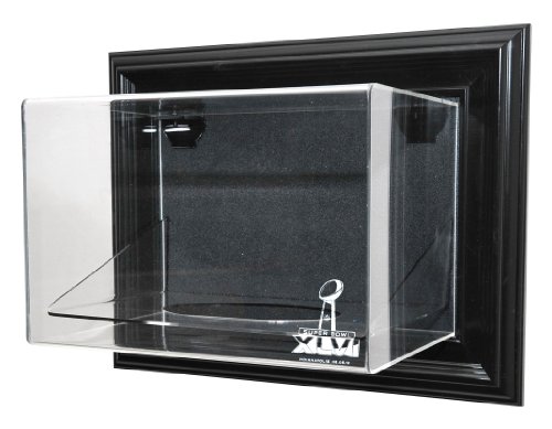 NFL 2011 Super Bowl XLVI Wall Mountable Football Display Case