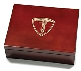 Maple Valuables Box w/Classic Golfer Logo
