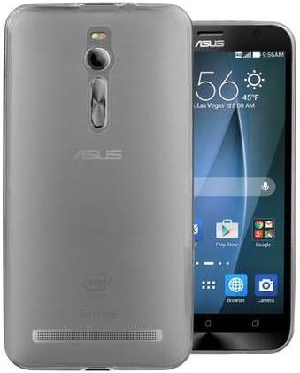 ASUS Zenfone 2 TPU Gel Ultra Slim Pudding Soft Case for ASUS Zenfone 2 (ZE550ML / ZE551ML, 5.5'' Display, 2015 Version) (Dark Grey)