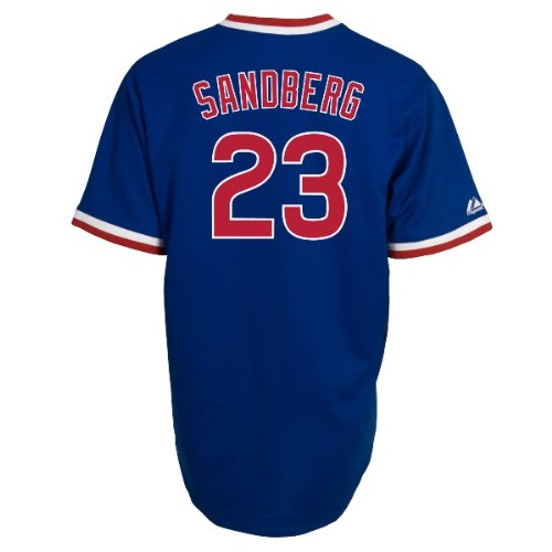 Ryne Sandberg Chicago Cubs Majestic Royal Cooperstown Replica Jersey - L