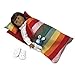 Doll Bedding Striped Pattern Reversible Sleepover Doll Bag for 18