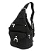 Womens Leather Convertible 7 Pocket Medium Size Tear Drop Sling Backpack Purse Shoulder Bag