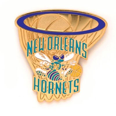 NEW ORLEANS HORNETS OFFICIAL LOGO LAPEL PIN
