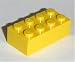 Lego Building Accessories 2x4 BRIGHT YELLOW BRICK, Bulk Pack 50 pcs