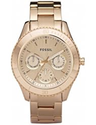 Fossil ES2859 Stella Plated Stainless Steel Watch - Rose