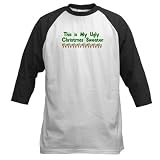 Ugly Sweater Shirt Christmas Baseball Jersey by CafePress