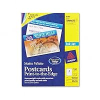 Avery Postcards for Ink Jet Printers, 4 x 6 Inches, White, 100 Cards