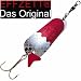 DAM Effzett Blinker Standard rot - glitter 30,0g