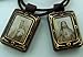 Religious Gifts Dark Brown Antique Style Sacred Heart Jesus Christ Our Lady Mt Carmel Scapular
