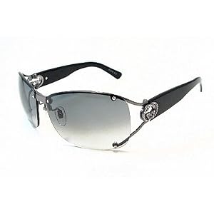 GUCCI GG 2820 F S Sunglasses GG2820FS Shiny Dark Ruthenium KJ1ZR Frame