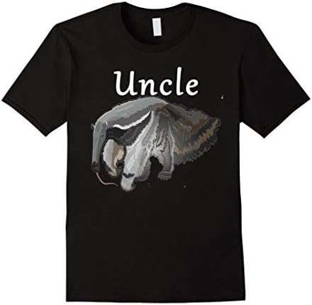 Men's Uncle Anteater Tee- Retro Aunt Eater Clever Uncle Tshirt Medium Black