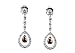 Diamond Cinnamon Brown & White Drop Earrings 1.05 CTW 18KWG
