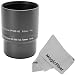 Lens and Filter Adapter Tube for Olympus SP-550, SP-560, SP-570 UZ Cameras + MagicFiber Microfiber Lens Cleaning Cloth