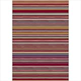 IMAGE OF Innovation Lola Ruby Striped Contemporary Rug Size: 10'9