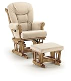 Shermag Glider Rocker Combo, Pecan with Oatmeal