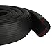 2m Baby Child Kids Safety Safe Table Desk Edge Cushion Protector w/ Tape + 4 Corner Guards Black