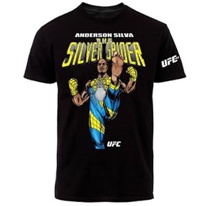 UFC 148 Men's Anderson Silva Spider T-Shirt (Black, XXX-Large)