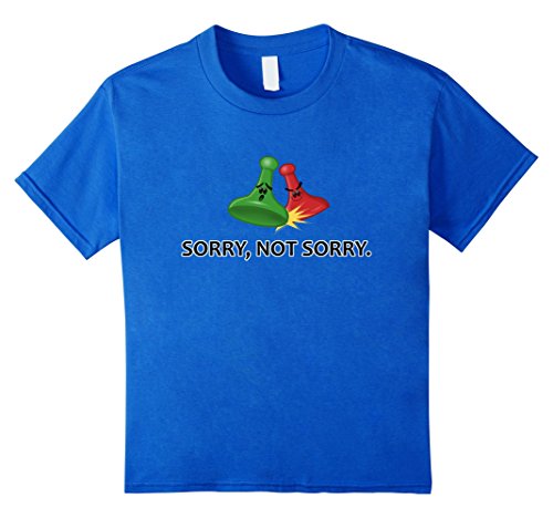 Sorry Not Sorry |  Funny T-Shirt | Board Game Geek T-shirt - Kids 8 - Royal Blue