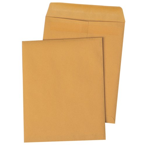 Quality Park Redi-Seal Catalog Envelopes, 12 x 15.5 Inches, Kraft, 100 per Box (44067)