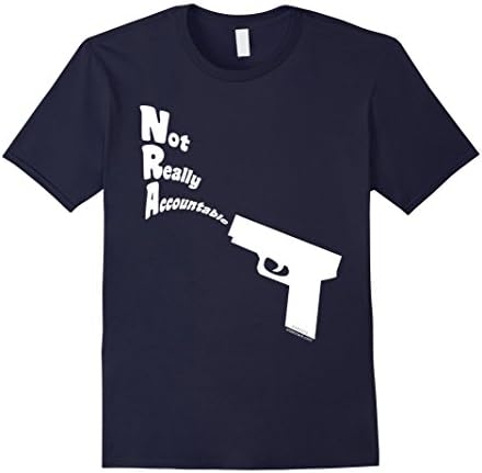Men's Not Really Accountable Gun Shirt Large Navy