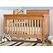 Bundle-99 Kalani 4-in-1 Convertible Crib with Toddler Rail in Honey Oak (2 Pieces)