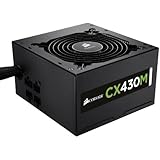 Corsair CX Series, CX430M, 430 Watt (430W), Semi Modular Power Supply, 80+ Bronze Certified