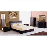 Maya Platform Bedroom Set in Espresso Size: Queen
