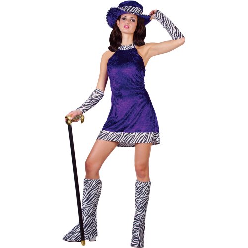 Opiniones de 70s Pimp Daddy Girl Pink Ladies Fancy Dress Costume XL