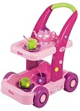 Toy Kitchen Products: Barbie Serving Cart with Tea Set