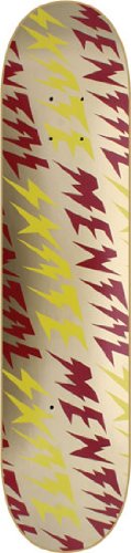 Skate Mental Bolts [Small] Skateboard Deck 7.5 - Gold/Red/Yellow