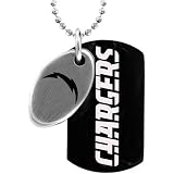 Team Titanium San Diego Chargers Steel & Black Two Piece Dog Tag