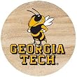 Thirstystone Natural Sandstone Set of 4 Coasters Georgia Tech