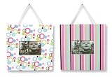 Trend Lab Set of 2 Frame Set , Cupcake Print