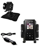 Samsung YP-S5 Auto Bean Bag Dash Holder with Car Charger - Uses Gomadic TipExchange