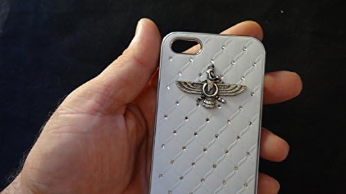 White Bling iPhone 5 Hard Cover Iranian Persian Phone Case Iran Persia