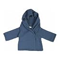 Toffee Moon Baby Hooded Shawl Cardigan Sloe-Berry - Blue - 18 Months
