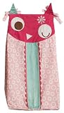Zutano Owls Diaper Stacker, Pink