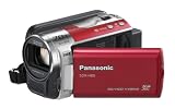 Panasonic SDR-H85EG-R Camcorder (SD Kartenslots, 78-fach optisher Zoom, 6.9 cm Display, Bildstabilisator, USB 2.0) rot